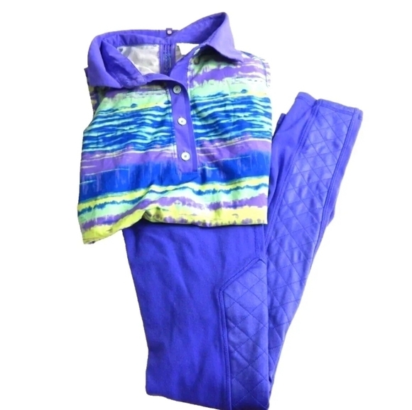 Ivivva Lululemon Girls Outfit Top and Leggings - Picture 1 of 4